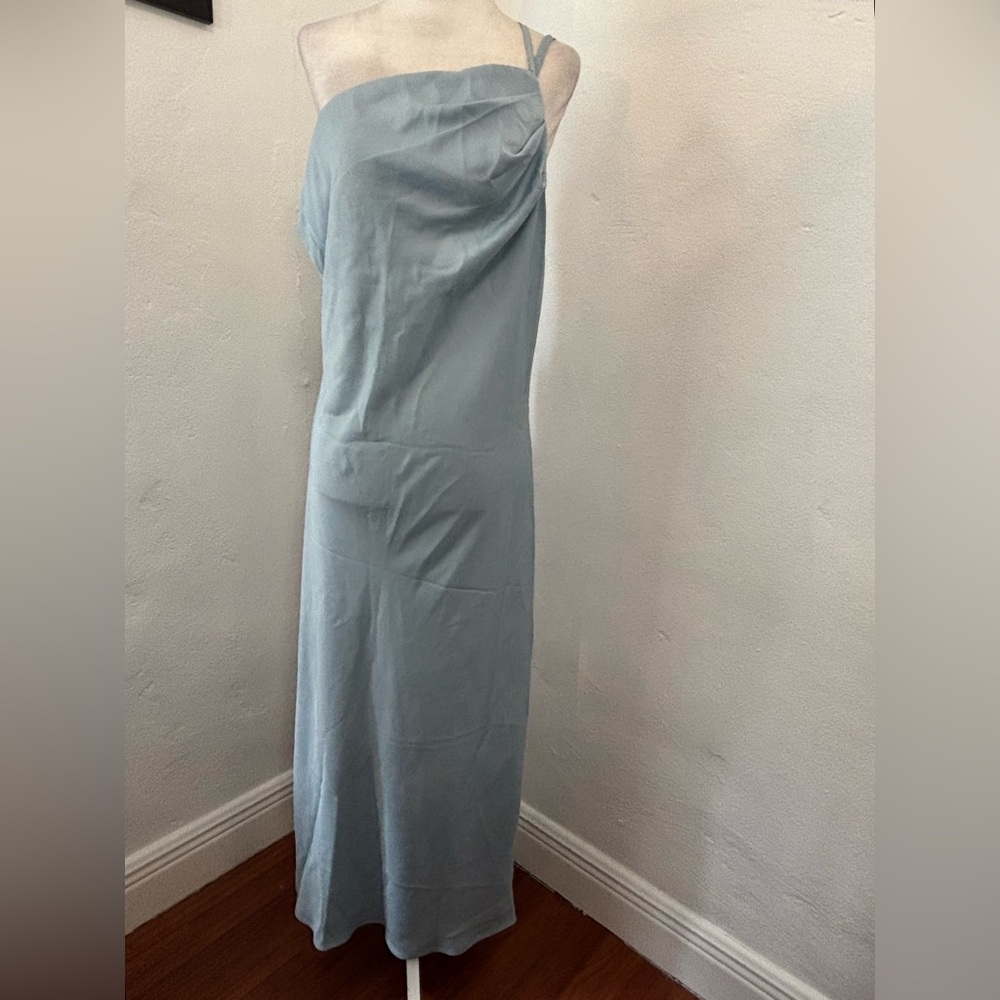 PRETTYGARDEN NWT Light Blue One-Shoulder Dress Size XL